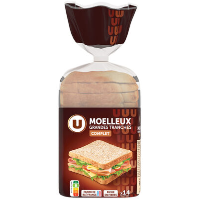 Pain de mie sandwich complet 550g