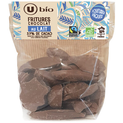 Sachet fritures chocolat lait 37% cacao Max Havelaar - 130g