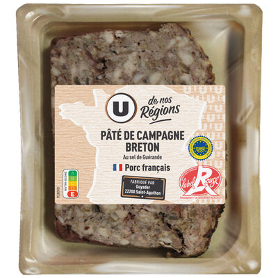Pâté de Campagne Breton IGP Label Rouge - 160g