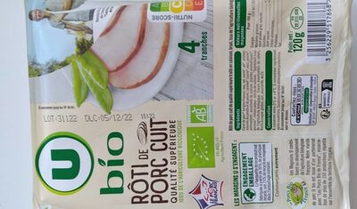 Rôti de Porc cuit - x4 tranches, 120g