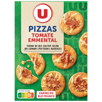 Biscuits apéritifs Crackers pizza tomate emmental paquet de 85g