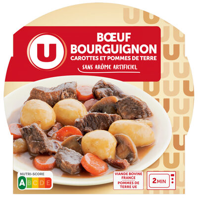Plat cuisiné Boeuf bourguignon carottes et pomme de terre 300g