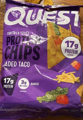 Protein chips-loaded taco