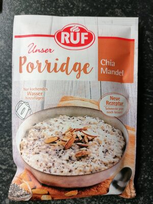 Unser Porridge Chia Mandel