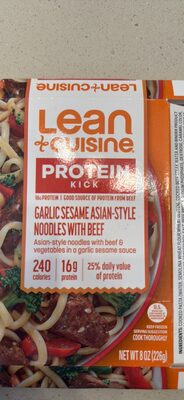 GARLIC SESAME ASIAN-STYLE NOODLES WITH BEEF