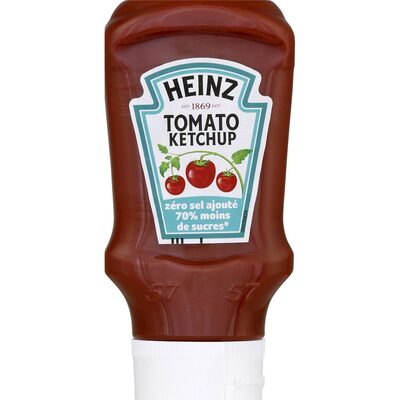 Ketchup zéro sel ajouré, 70% moins de sucres