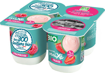Notre mixé bio fraise-framboise
