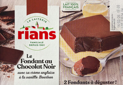 Le fondant au chocolat noir