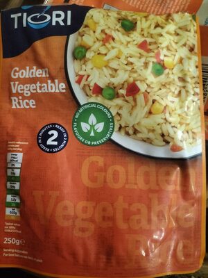 Golden vegetable rice