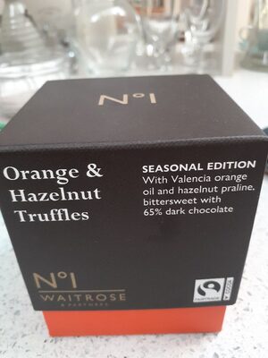 Orange & hazlenut truffles