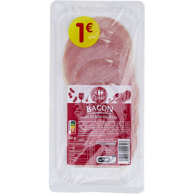 Bacon Fumé au bois de hêtre