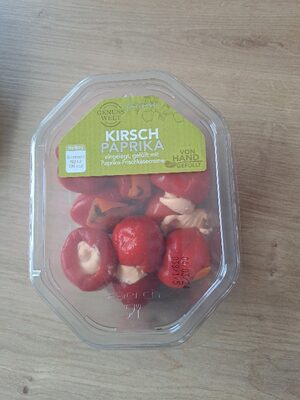Kirschpaprika gefüllt - Paprika-Frischkäsecreme