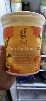 Vanilla honey blended Greek whole milk yogurt