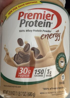 100% Whey Protein Powder with energy