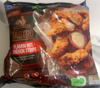 Flaming’ hot chicken breast strips