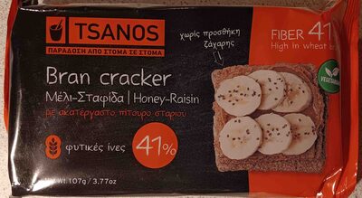 Bran cracker Μέλι- Σταφίδα