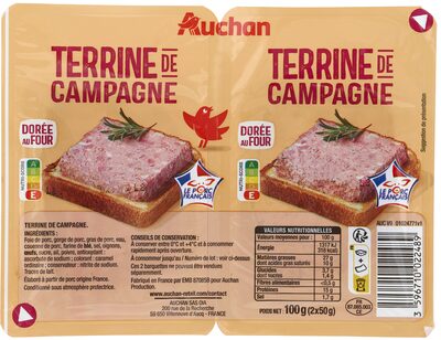 Terrine de campagne dorée au four