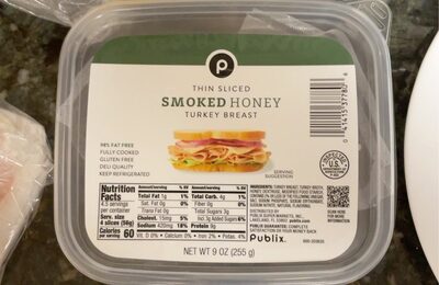 Thin Sliced Smoked Honey Turkey Breast