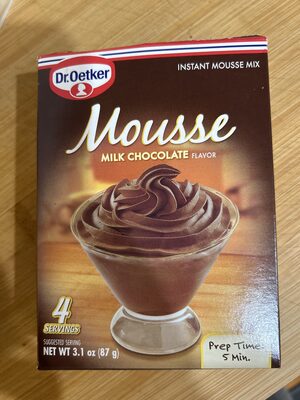 Instant mousse mix milk chocolate