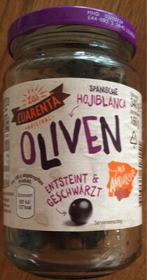 Oliven, schwarz, entsteint