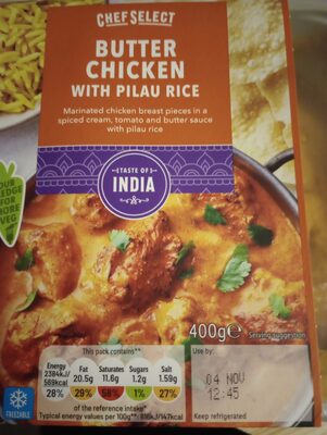 Butter Chicken With Pilau Rice