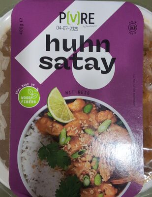 Huhn Satay mit Reis