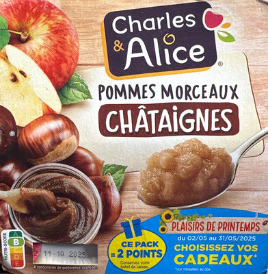 Spécialité pommes morceaux châtaignes