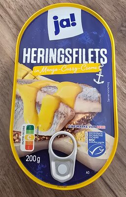 Heringsfilets in Mango-Curry-Creme