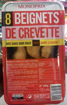 8 beignets de crevette
