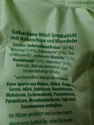 Granola Kokos Mandel