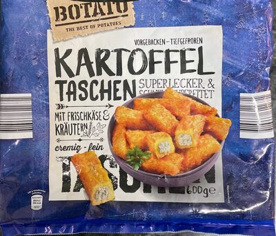 Kartoffeltaschen mit Frischkäse & Kräutern