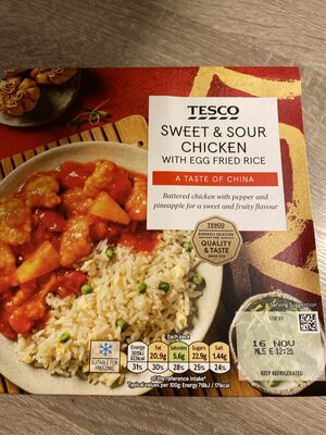 Sweet & Sour Chicken with Egg Fried Rice