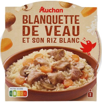 Blanquette de veau et son riz blanc