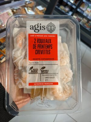 2 Rouleaux de printemps crevettes