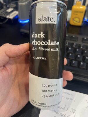 dark chocolate high protein milk shake
