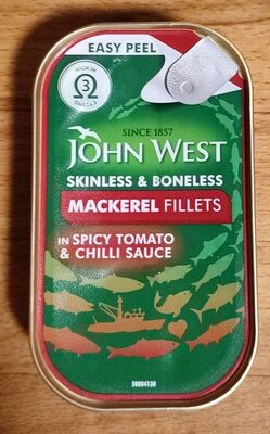 Skinless and boneless mackerel fillets in spicy tomato