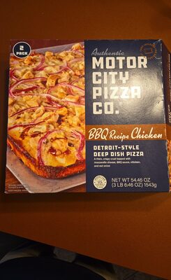 BBQ recipe Chicken Detroit Style Pizza
