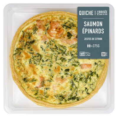 Quiche saumon Epinards