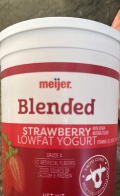 Blended Strawberry Lofat Yogurt
