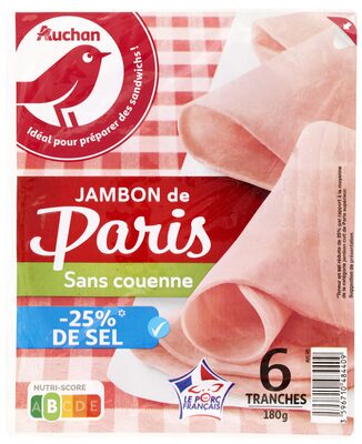 Jambon de Paris- 25% de Sel*