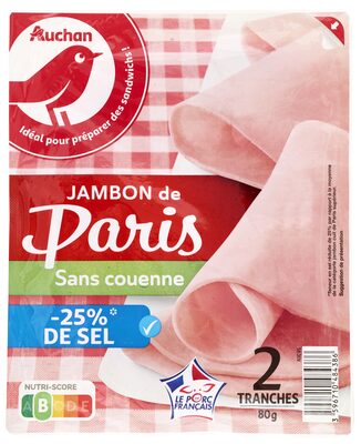 Jambon de Paris- 25% de Sel*