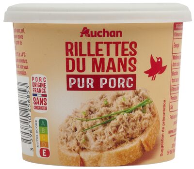 Rillettes du Mans pur porc sans conservateur