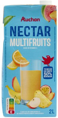 Nectar Multi fruits - A base de jus concentrés et de purées partiellement concentrée - teneur en fruits 50% minimum. Riche en vitamine A.
