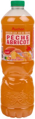 Pêche Abricot - boisson aux jus de fruits - à l'eau de source