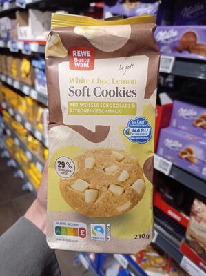 White Choc Lemon Soft Cookies