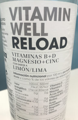Reload limón lima