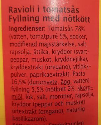 ravioli i tomatsås