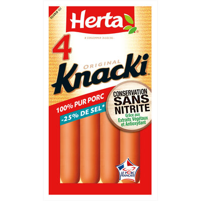 Original Knacki 100% Pur Porc -25% de sel