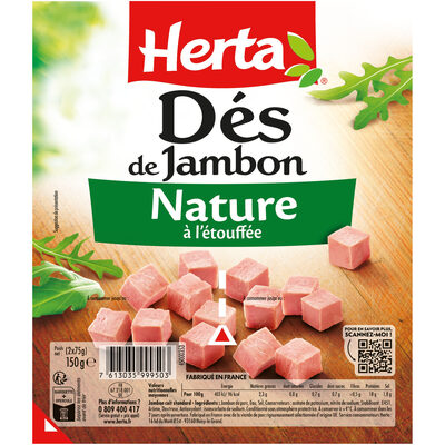 HERTA Dés de Jambon - 2x75g