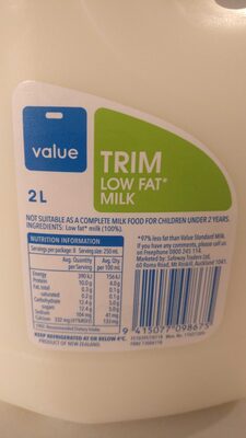 Trim low fat milk
